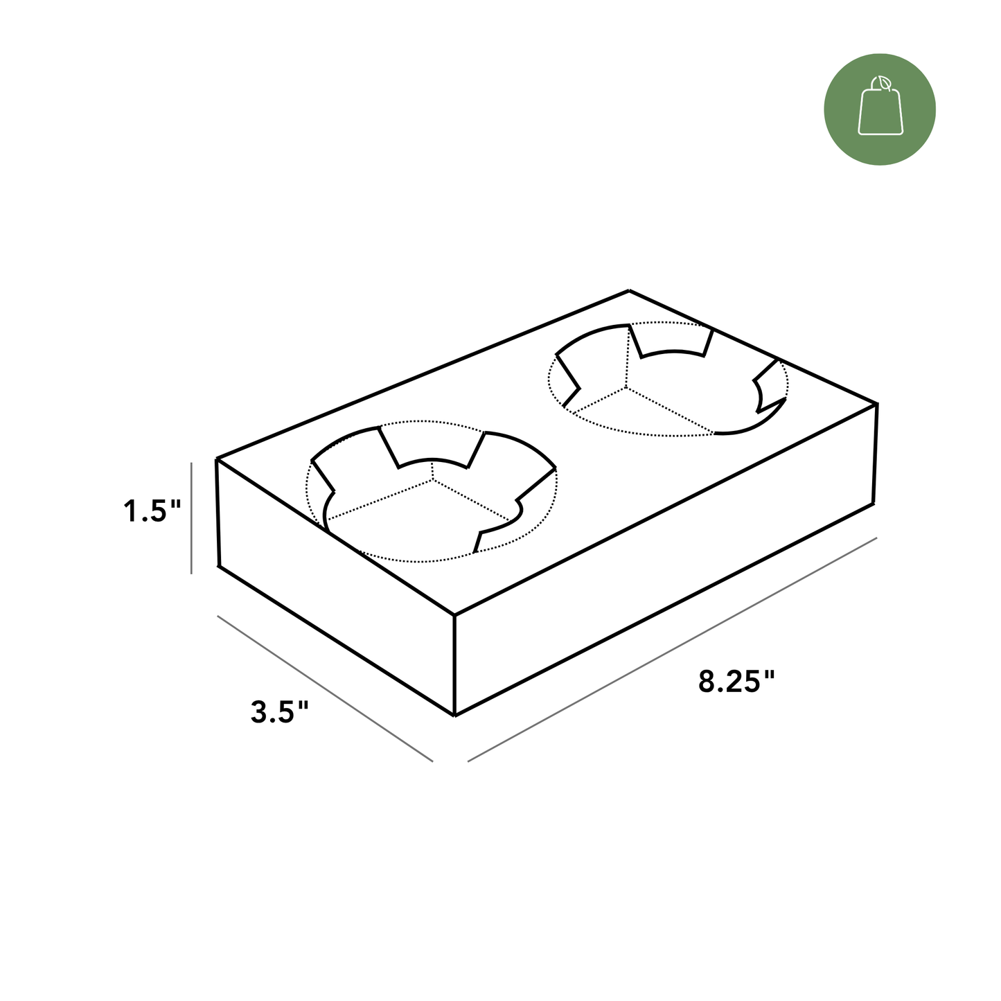 2 Cup Holder (Burning Brownies)