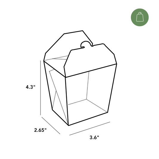 Medium Chinese Takeout Box (MO'S)