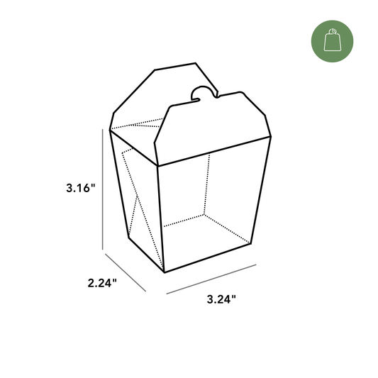 Small Chinese Takeout Box (MO'S)