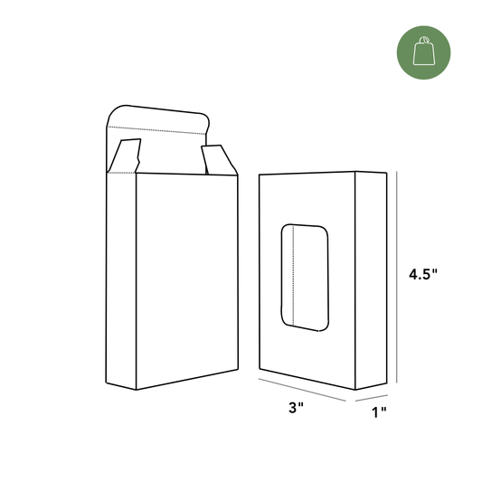 Tuck End Box Small (Window)